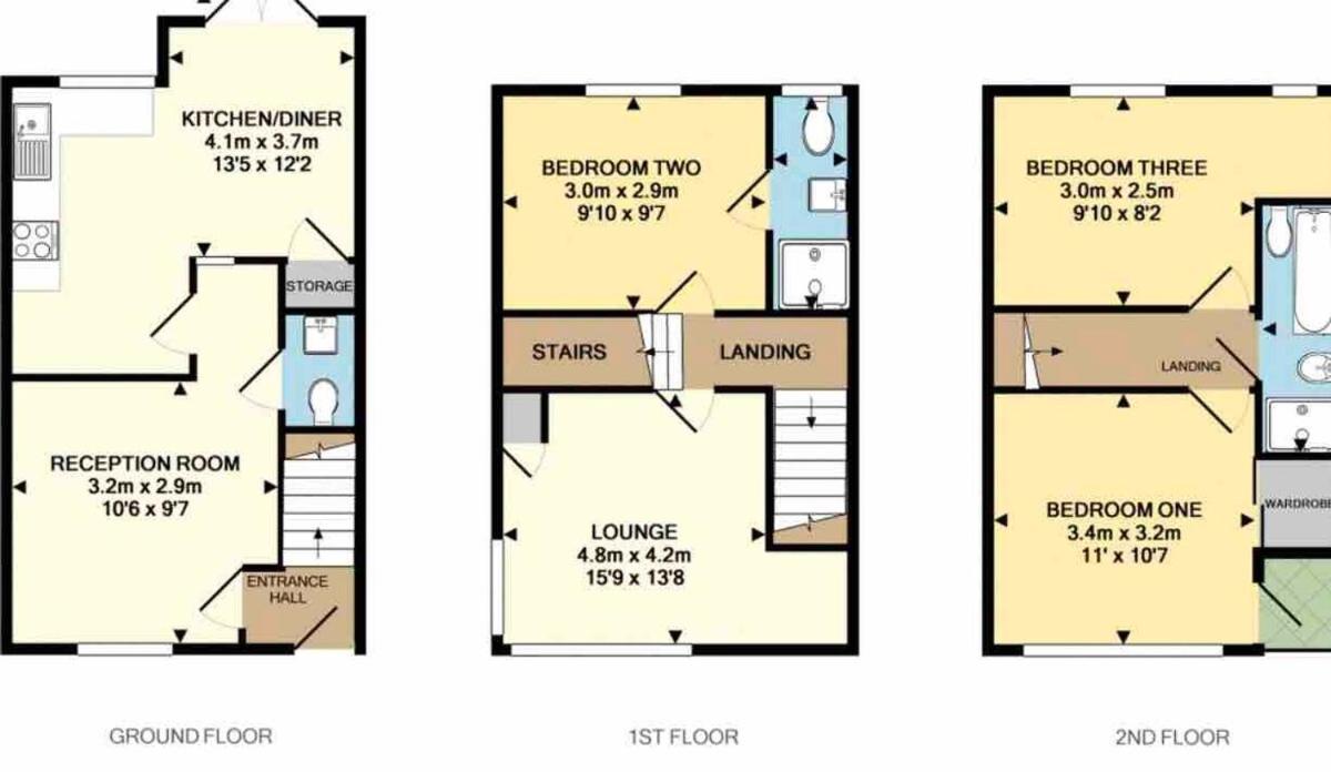 Comfortable 3-Storey House With Free Car Parking マンチェスター エクステリア 写真